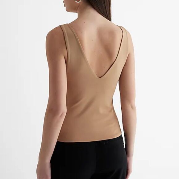 Express Body Contour High Compression Double V-Neck Smoothing Tank XL - Picture 6 of 6